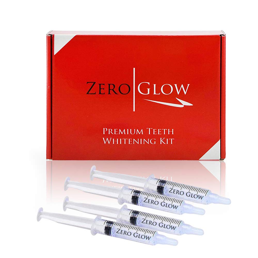 Zero Glow Teeth Whitening Gel Refill 4X Syringes 44% Carbamide Peroxide: Beauty