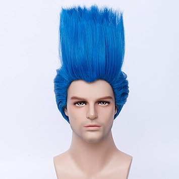 blue costume wigs