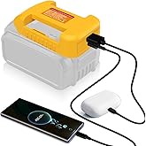 BTRUI 30W USB Fast Charger Adapter for Dewalt 20V Battery with USB & Type-C Fast Charging Interface USB Charger (Adapter Only)