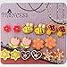 Pack of 8 Color Cute Fashion Mangnetic Stud Earrings for Girls Kids Women