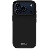 Ridge Case Compatible with iPhone 17 PRO MAX - Compatible with MAGSAFE & Wireless Charging, Aluminum Control Buttons, Dual-Layer Construction, TPU Bumper with Drop Protection (Matte Black)