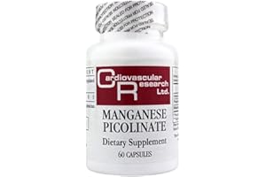 Cardiovascular Research Manganese Picolinate, White, 60 Count