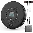 CD player portable,Discman rechargeable,Walkman CD player with speaker,Portable cd player with headphones,CD-R,MP3 USB playable,Anti skip CD playing for car,suitable for personal or multi-users,Black