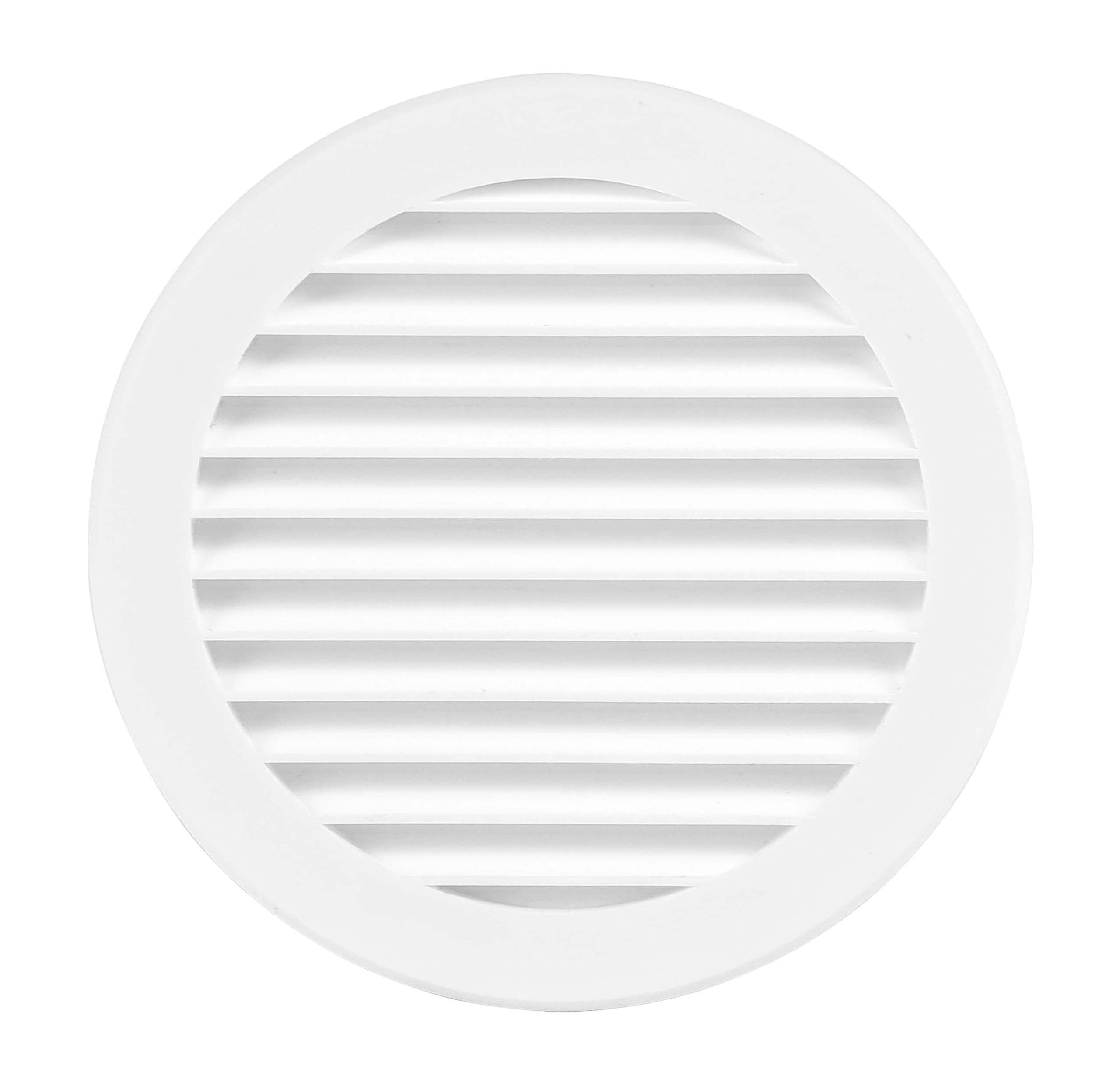 Steinberg14 White 125mm Air Vent Cover with Insect Mesh - 5 inch Round Air Vent Covers for Walls and Ceilings - Vent Covers - Air Vents for Interior Walls - Plastic Ventilation Grille