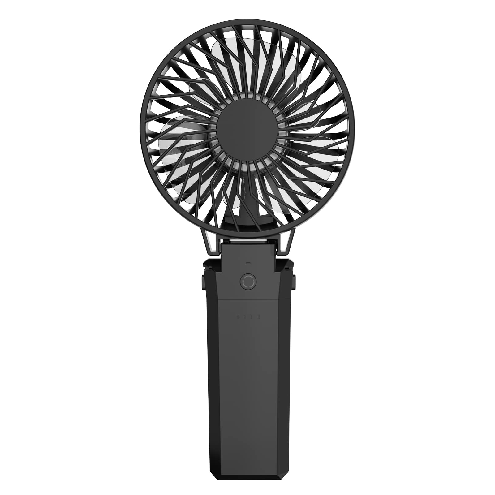 HandFan Portable Fan Personal Handheld 5200mAh Rechargeable Battery Operated Fan With Clip 5 Speeds,Up to 20H Working Time, USB Electric Mobile Power for Stroller Camping Tent Dorm Office
