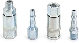 QWORK 10Pcs Air Line Connectors 1/4 BSP Quick Release Fittings view 2