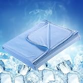 Elegear Cobertor refrescante de bambu azul, 150 x 200