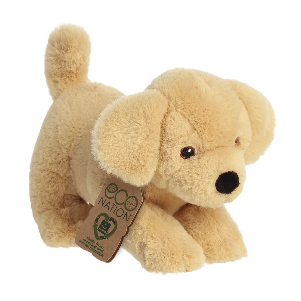 Aurora, 35044, Eco Nation Labrador Dog, 8.5In, Soft Toy, Yellow