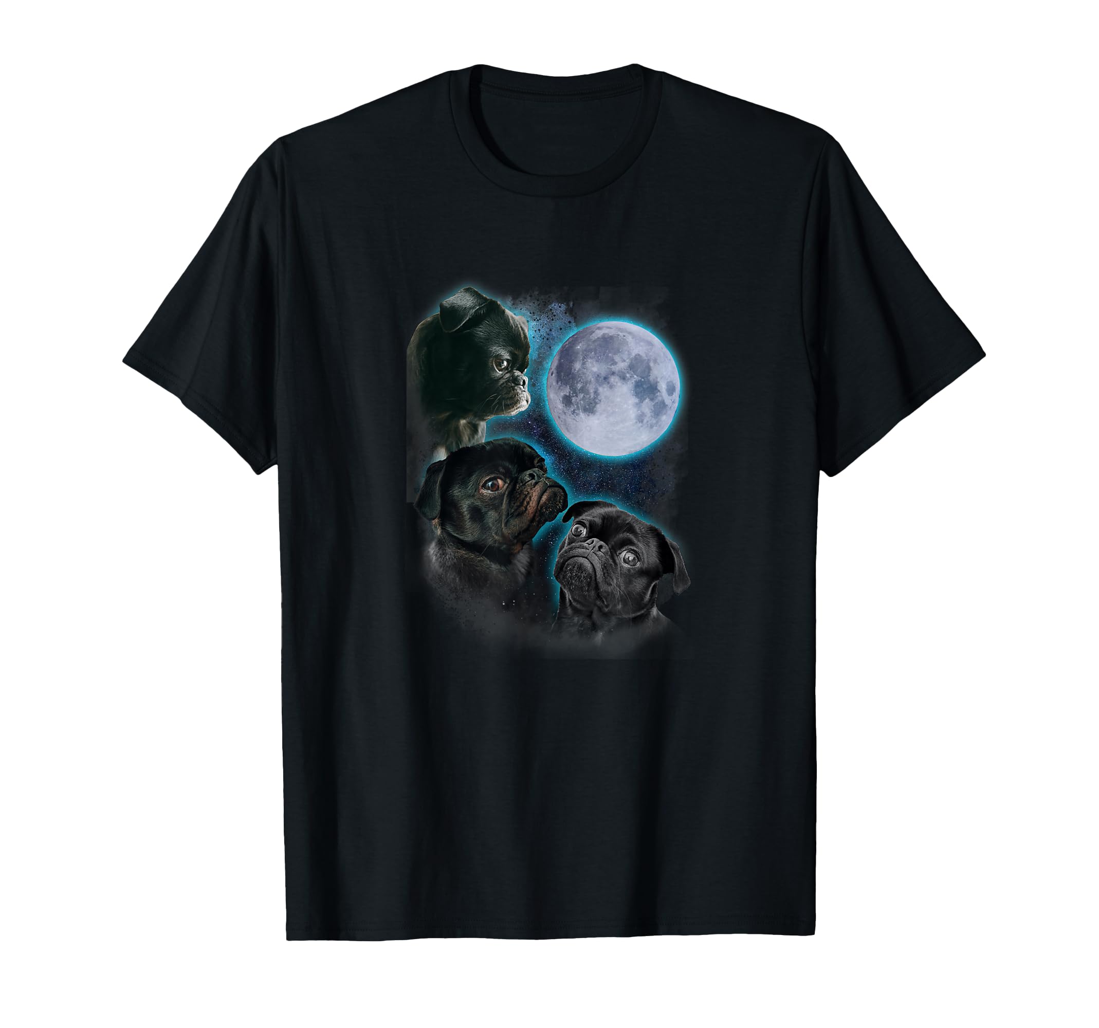 Three pug moon T-Shirt