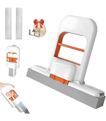 Mini Foldable Desktop Mop - Self-Squeeze, Wet & Dry, Portable Cleaning Tool For Kitchen, Bathroom, Car & Small Spaces (3-Pack)