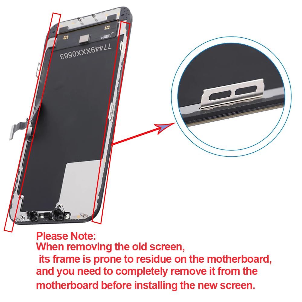 Photo 1 of Fixerman for iPhone 12/12 Pro Screen Replacement Kit 6.1 inch 3D Touch LCD Screen Display Digitizer Frame Assembly
