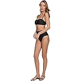DKNY Womens Bikini Set ̶ U-Wire Top & Mid Rise Shirred Bottom with Tummy Control