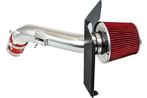 RTUNES RACING - RED - COLD AIR INTAKE w/HEAT SHIELD KIT Compatible For 13-17 HONDA ACCORD 2.4L