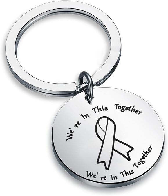 Cancer Keychain We're in This Together Jewelry