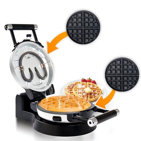 Secura - waffle maker with removable plates