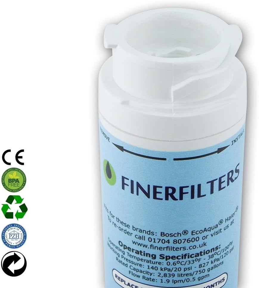 2 x Finerfilters FF-281 Fridge Water Filter Compatible with UltraClarity 644845 Fridge Water Filter Bosch, Siemens, Neff, Miele - Image 3