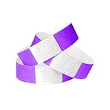 WristCo Purple Tyvek Wristbands for Events - 500