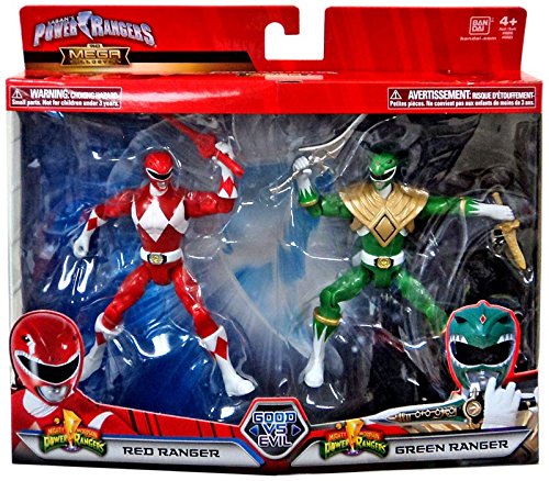 Power Rangers Mighty Morphin Good Vs. Evil Red Ranger & Green Ranger Action Figure 2-Pack