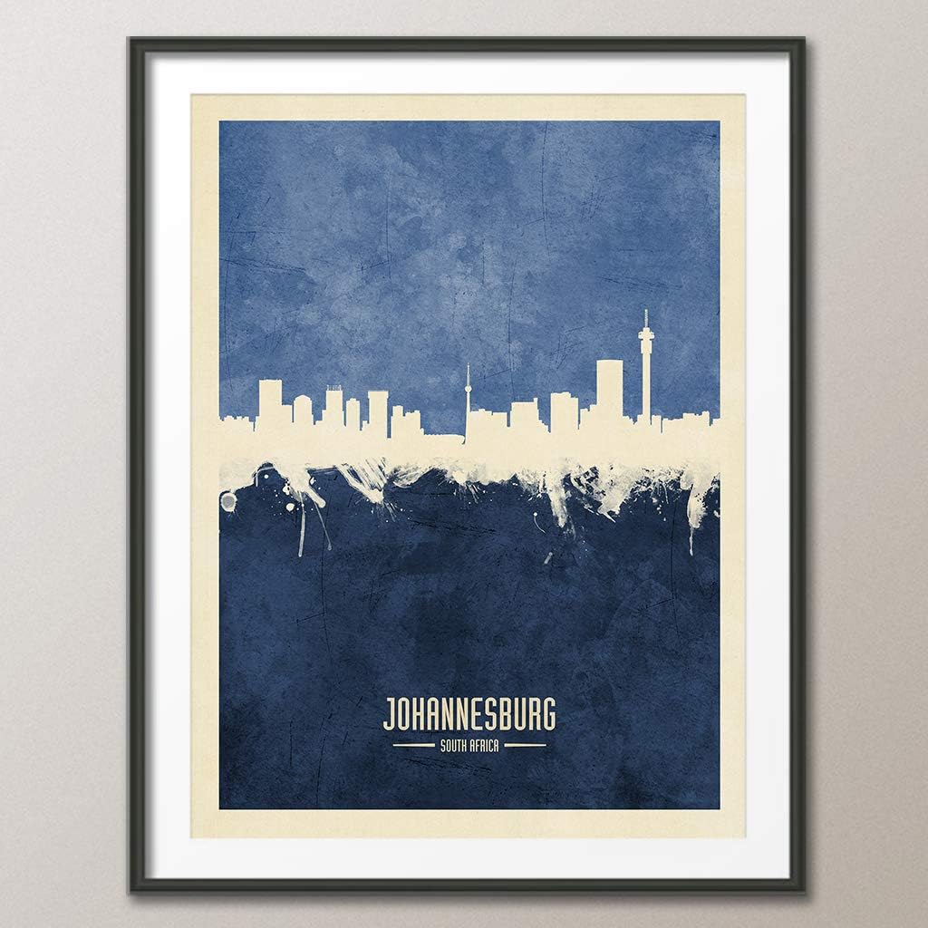 Johannesburg South Africa Skyline art print, unframed -4656