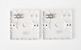 Merriway BH02676 2 Pcs Single Electrical Dummy Plate White Plastic 85x85mm view 2