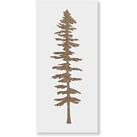 Amazon.com : Tall Fir Tree Stencil Template for Walls and Crafts ...
