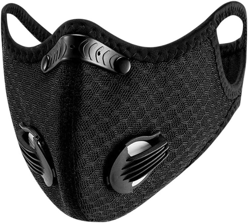 Jeash Anti Dust Half Face Cover with Activated Carbon Filters, PM 2.5 Windproof Cycling Face Cover Washable Face Cover for Outdoor, Sports, Motorcycles