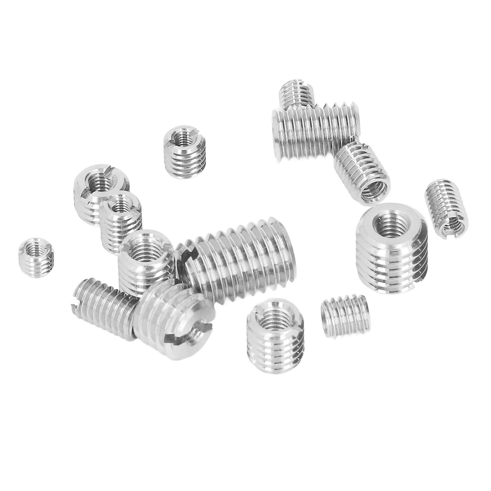 Set of 75pcs Thread Reducer Slotted Thread Insert Nut, Female Thread M3 To M5, Stainless Steel Fasteners Screw Sleeve Conversion Nut
