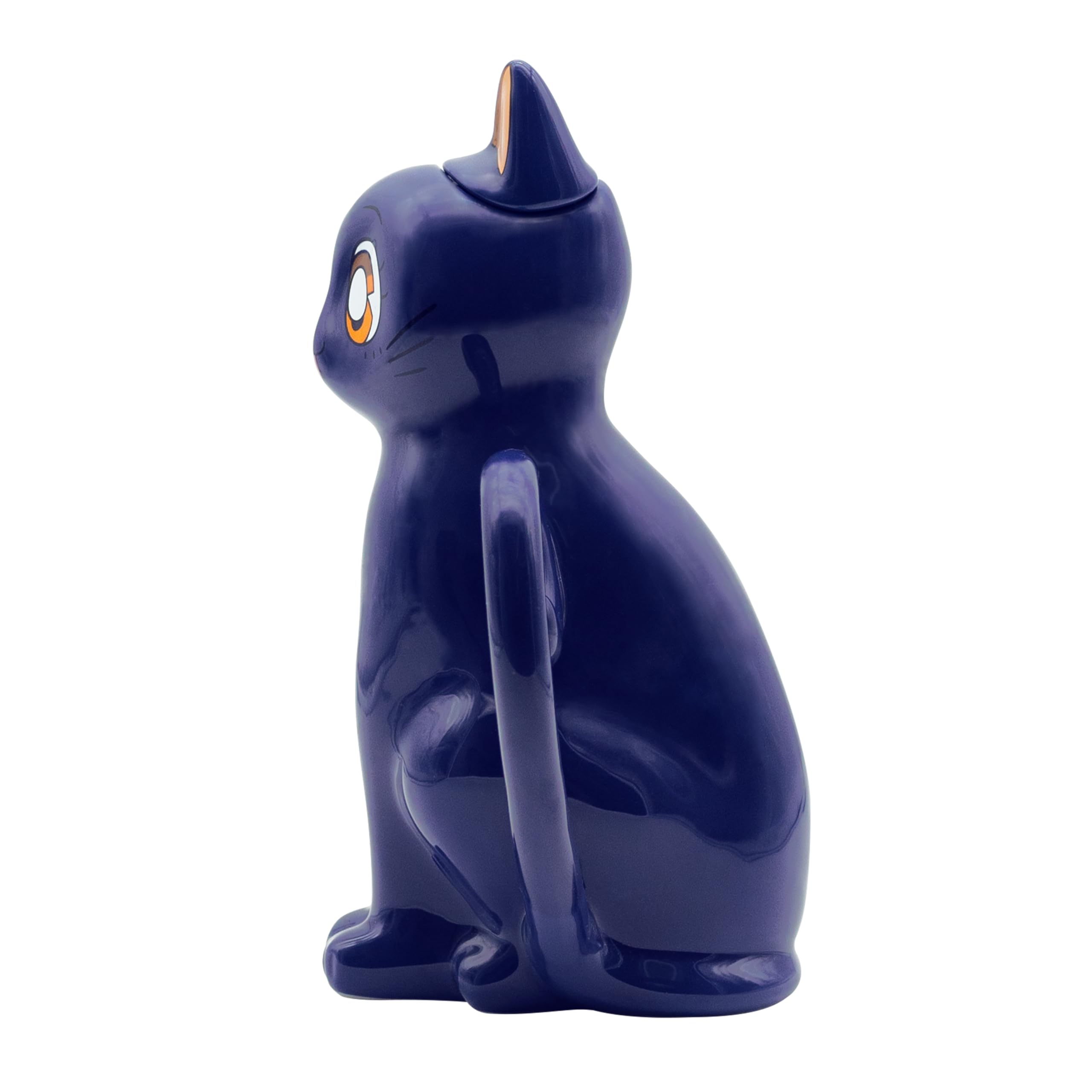 ABYstyle Sailor Moon Luna-Teekanne, Anime, Manga, magisches Mädchen, Sammlerstück, Heimdekoration, Küchengeschirr, Merchandise-Geschenk, Schwarz