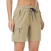 GymBrave Women's Hiking Shorts Quick Dry Lightweight Cargo Shorts for Outdoor Athletic Travel with Pockets