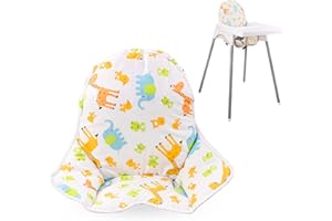 twoworld High Chair Cushion for IKEA Antilop Highchair, Baby High Chair Seat Cover Liner Mat Pad Cushion for IKEA Antilop High Chair (Animal Pattern)