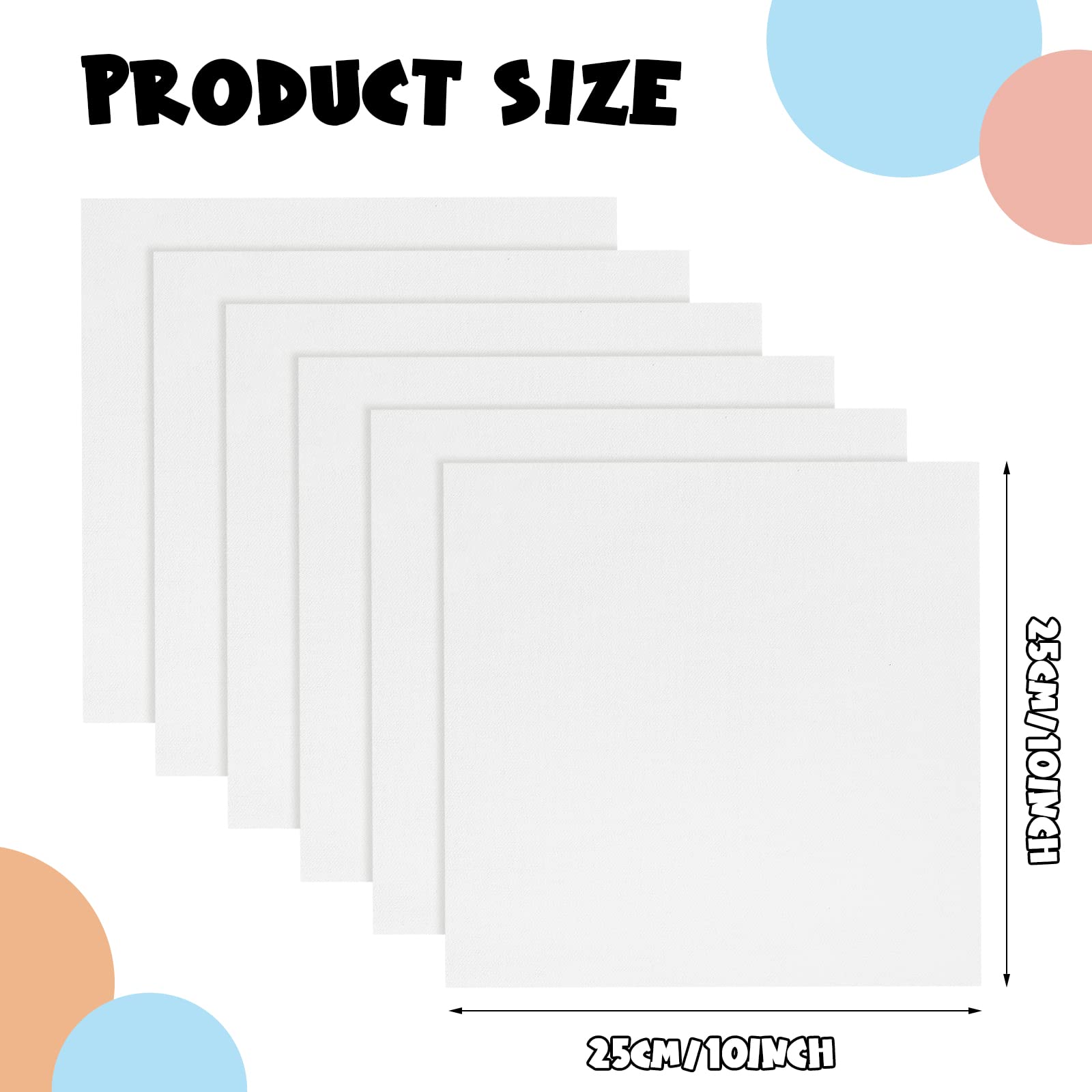 Buryeah 100 Pieces 10 x 10 Inches Cotton Fabric Squares Precut Quilting Fabric Bundles Solid Colors Layer Cakes Quilt Material for DIY Craft Sewing Embroidery(White)