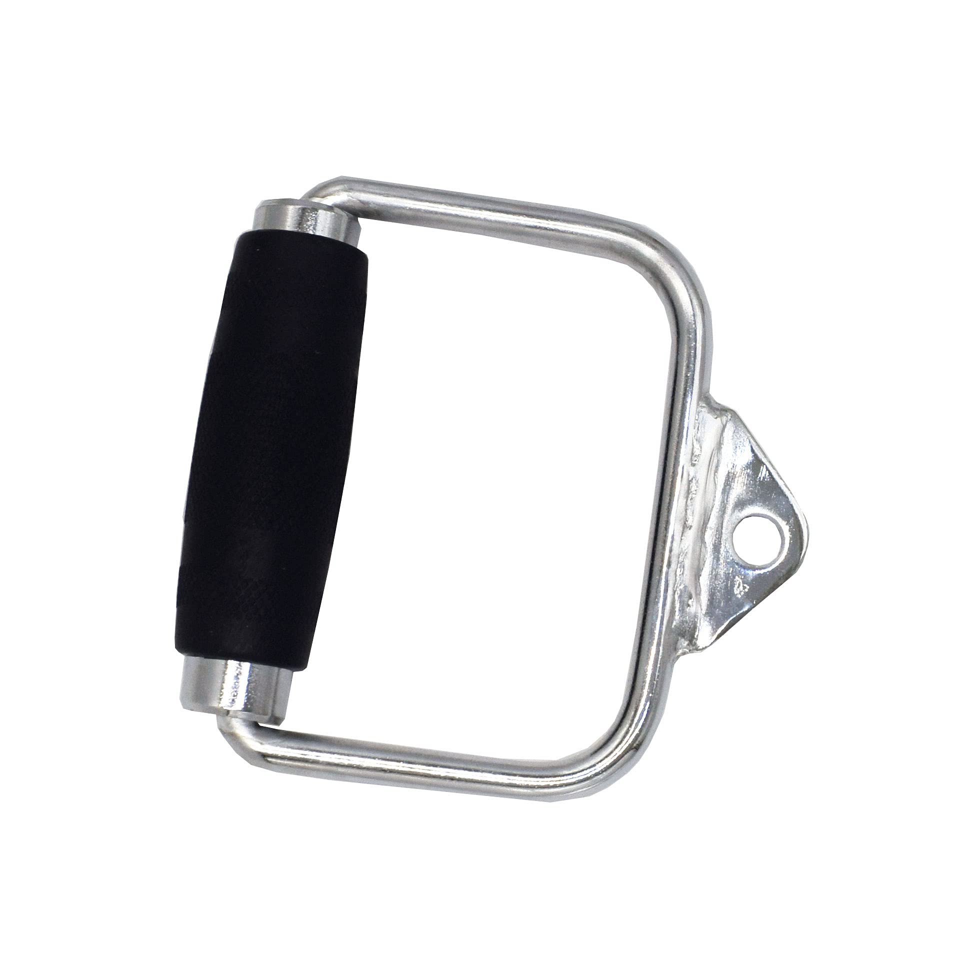 qibylift LAT Pull Down Bar Strength Training Double D Handle Tricep V Shaped Press Down Bar with Rubber (Single D)