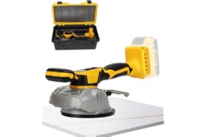 DGLYYXGS Tile Vibration Leveling Machine for Dewalt 20V Battery, Cordless Tile Vibration Machine Installation Tool 150W Tiler Vibrator Tool with 8 Speed, Suction Cup, Digital Display for Floor Tile Wall