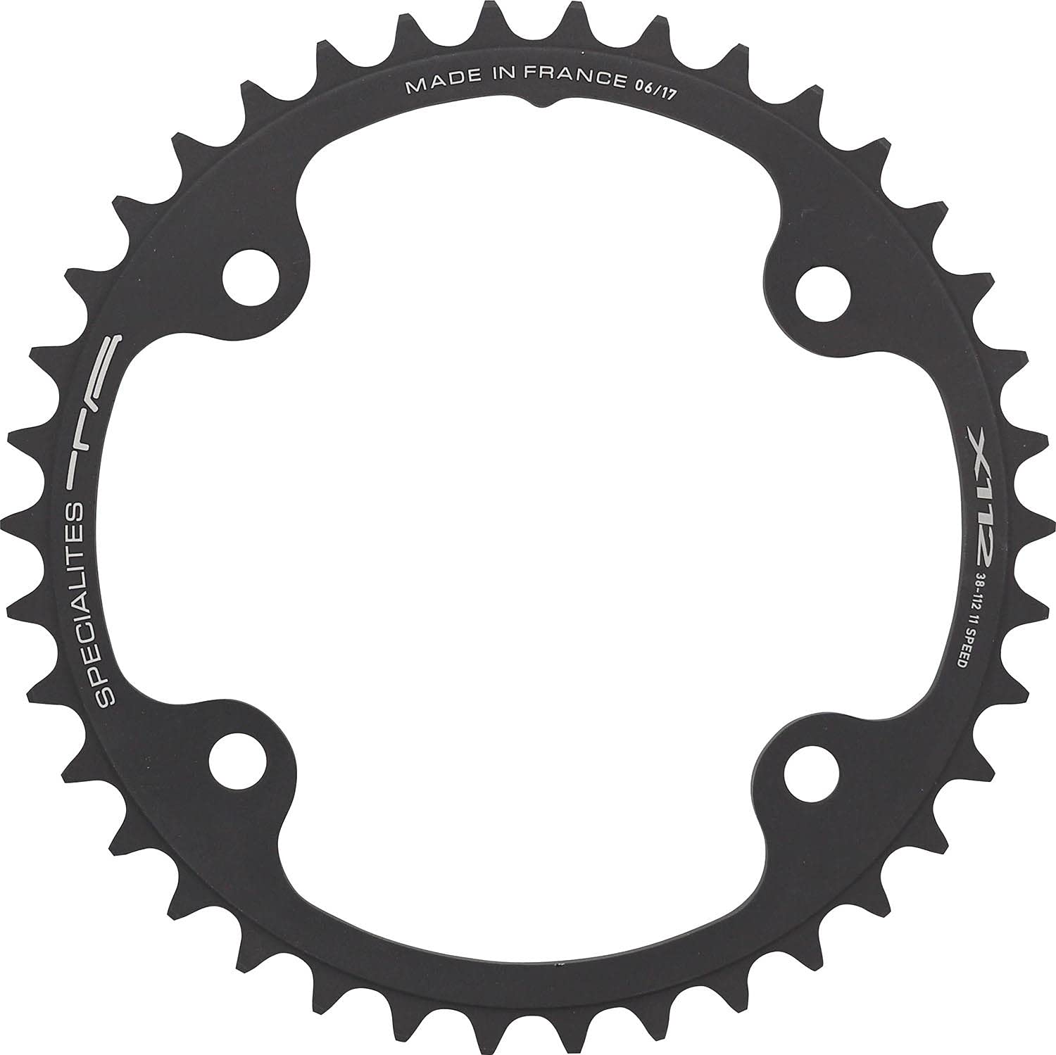 Spécialités TA X112 11 Speed Campagnolo Inner Chainring, 38t, Anthracite