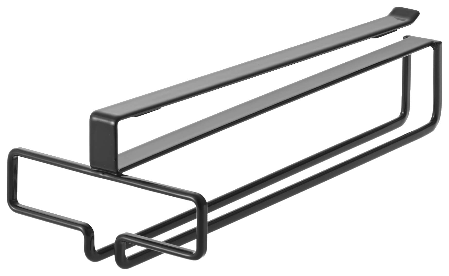 TOWER UNDER SHELF WINE GLASS HANGER BK