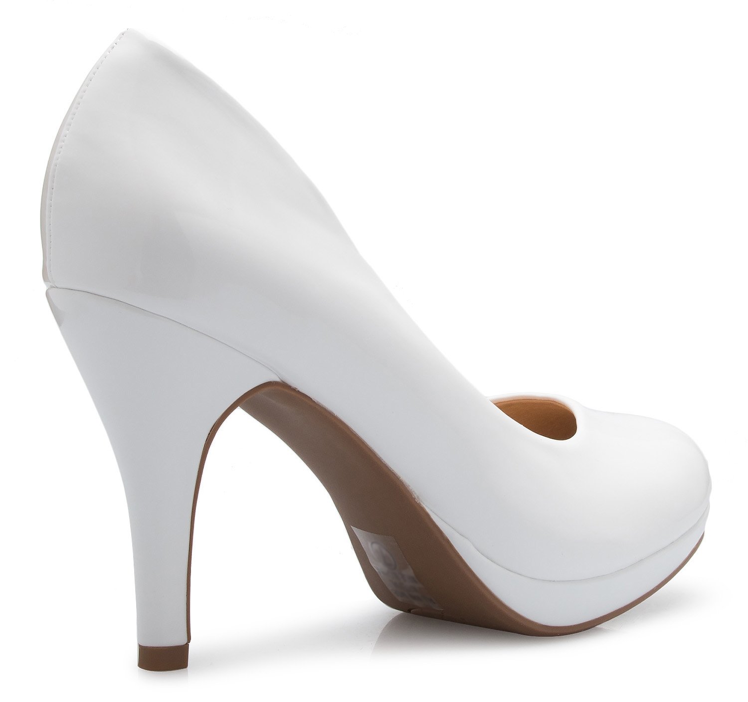 Olivia K Women's Classic Round-Toe Platform Pumps Stiletto Dress High Heels - Image 4