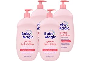 Baby Magic Gentle Baby Lotion | 30 Fl Oz (Pack of 4) | Vitamins & Aloe | Free of Parabens, Phthalates, Sulfates and Dyes