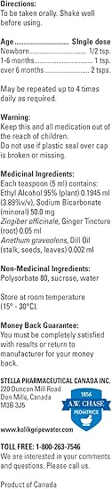 kolik gripe water ingredients