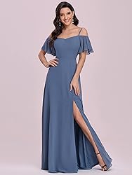Ever-Pretty Women's Short Sleeve V-Neck Chiffon