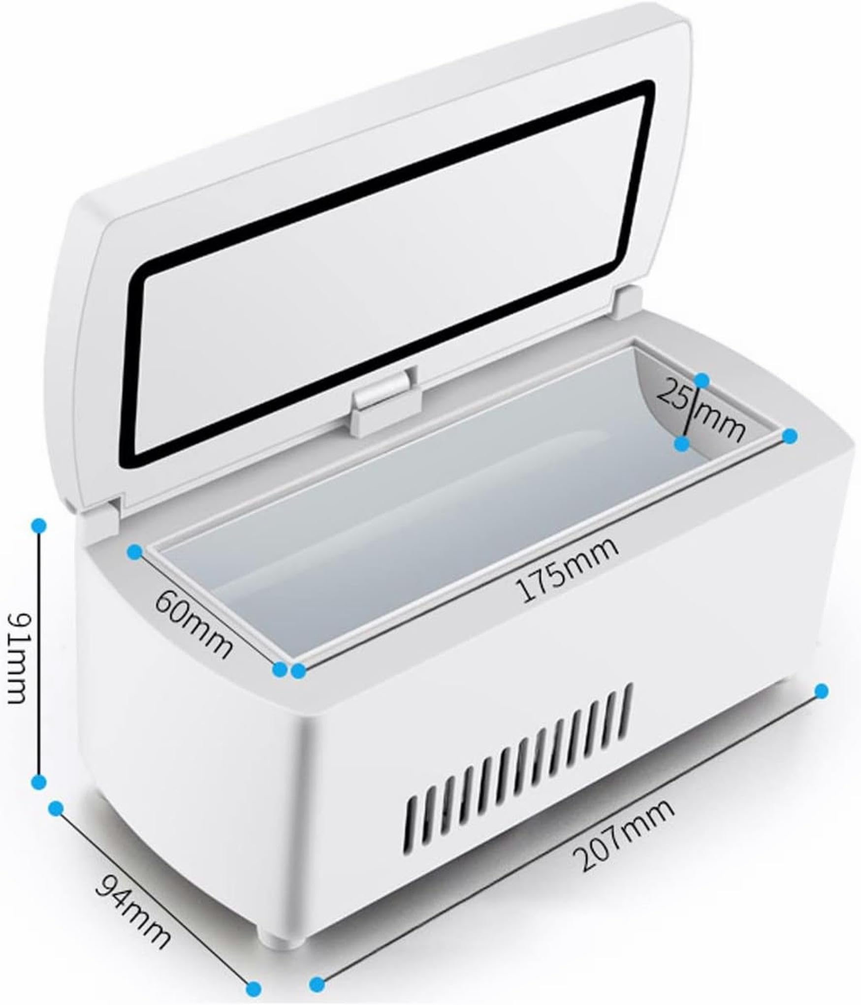 WRTYHGVGT Portable Insulin Refrigerator, Intelligent Alarm System, Drug Refrigerator, Refrigerated Container, Car Refrigerator, Multiple Power Supply Methods, Mini Refrigerator