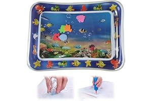 EPJJi Thickened Water Sensor Play Mat, 2024 Newest Sensory Water Play Mat for Cats, Water Sensor Mat for Kids, Sensory Water Mat for Pet Cool Comfort Inflatable Water Mat (Color B)