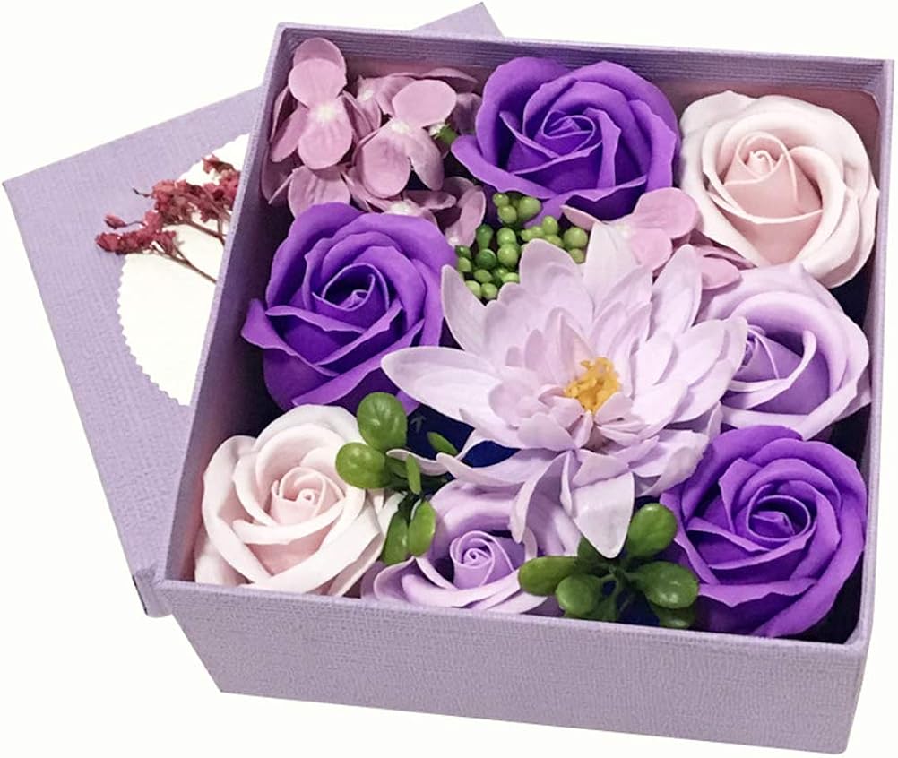 Neivi Bath Rose Soap Set Flower Floral Scented Soap Petals Plant