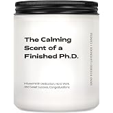 PhD Graduation Gifts, Doctorate Degree Present for Her Him, Lavender Candle | 2026 Graduation Gifts for Women, Funny Dissertation, Congrats Grad Present for Doctoral Graduates, PhD Students, 7oz Candle