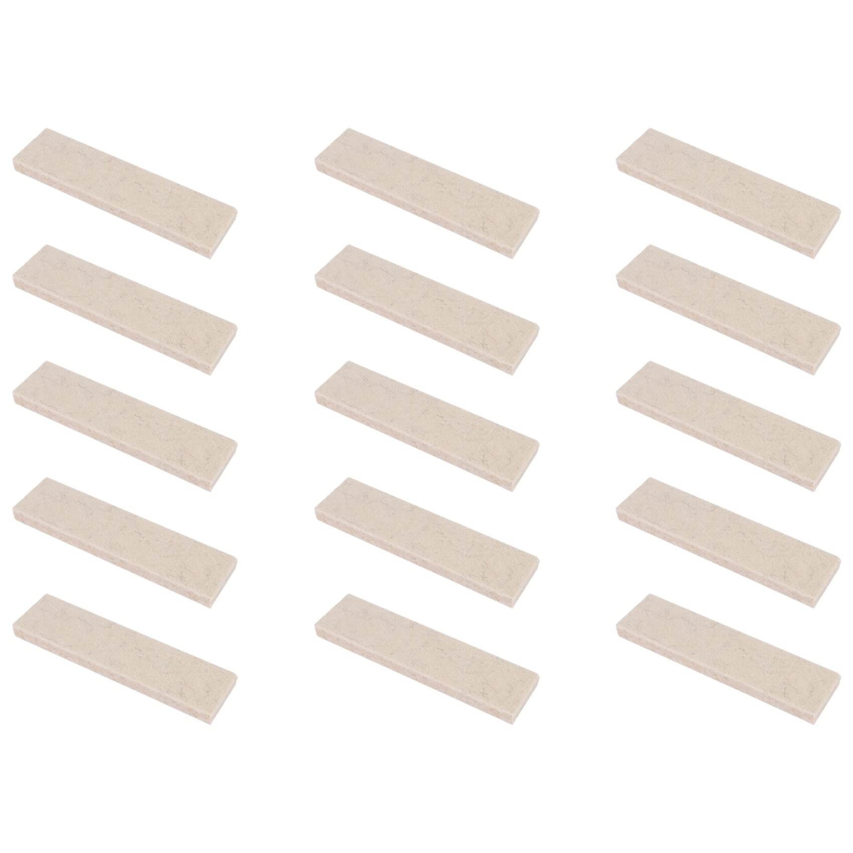 Rvvwhfn 15 Pcs Exercise Bike Brake Pads Wool Felt Resistance Drag Pad for Bike Brake Pads Replacement Part