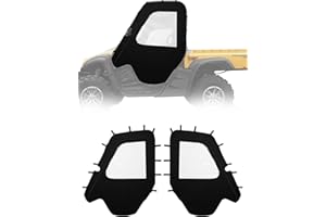 ZIDIYORUO UTV Soft Cab Enclosure for Hisun 500/700, Axis 500/700, Coleman 500/700; Heavy-Duty Oxford Fabric, Windproof & Waterproof L&R Side Doors with Zipper PVC Windows, Reserved Side Mirror