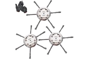 Universal Steel Wire Grass Trimmer Head, 2025 New String Trimmer Replacement Head, 6 Inch Weed Brush Cutter Wacker Blade with