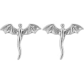 Dragon Earrings for Women, Stylish Dragon Stud Earrings Fantasy Cute Animal Earring Silver Lightweight Statement Jewelry Gifts for Women