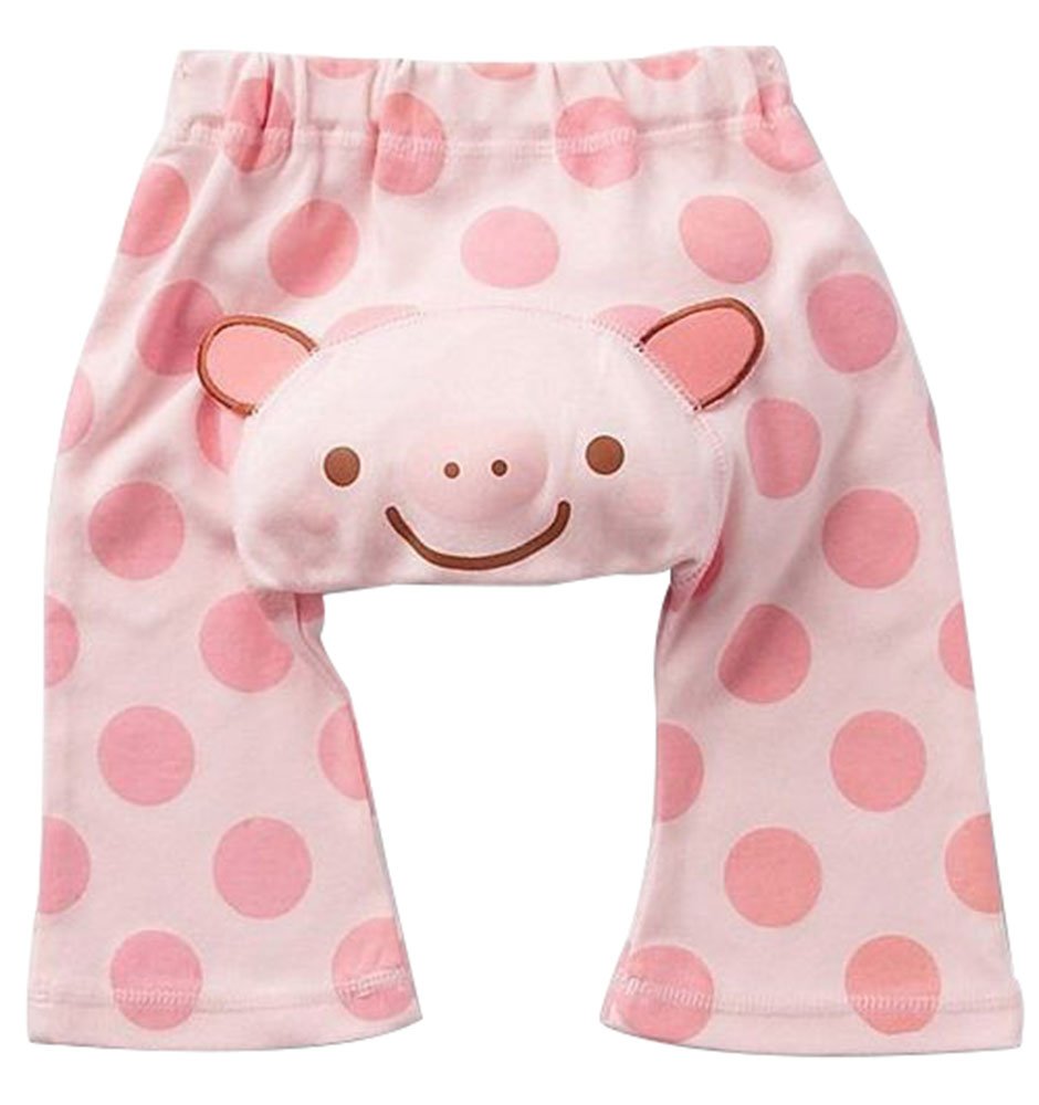 Pink Pig Dot Baby PP Pants Boy Girl Infant Autumn Tights Animal Trousers 12-18Month