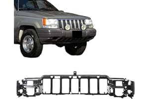 CarPartsDepot Headlight Grille Mounting Header Panel Nose Compatible For Jeep Grand Cherokee Sport Utility Vehicle 1996-1998 Limited Laredo Orvis TSi