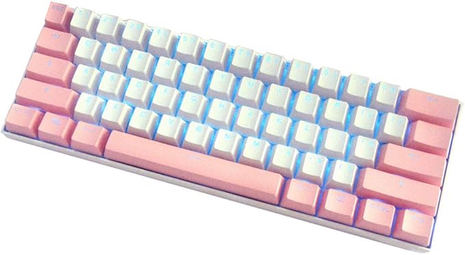 Amazon | 61キーPBTメカニカルキーキャップ、有線、半透明、ANSIレイアウト、チェリーシャフトとの高度な互換性、60％メカニカルキーボードに使用  | kellwei | パソコン用キーボード 通販